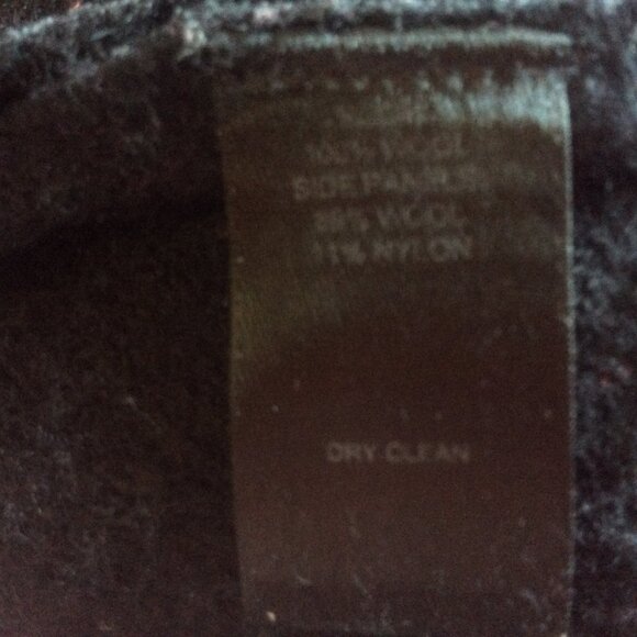 White House Black Market Black Wool Blend Goth Punk Cardigan Sweater Size Small - Picture 4 of 4